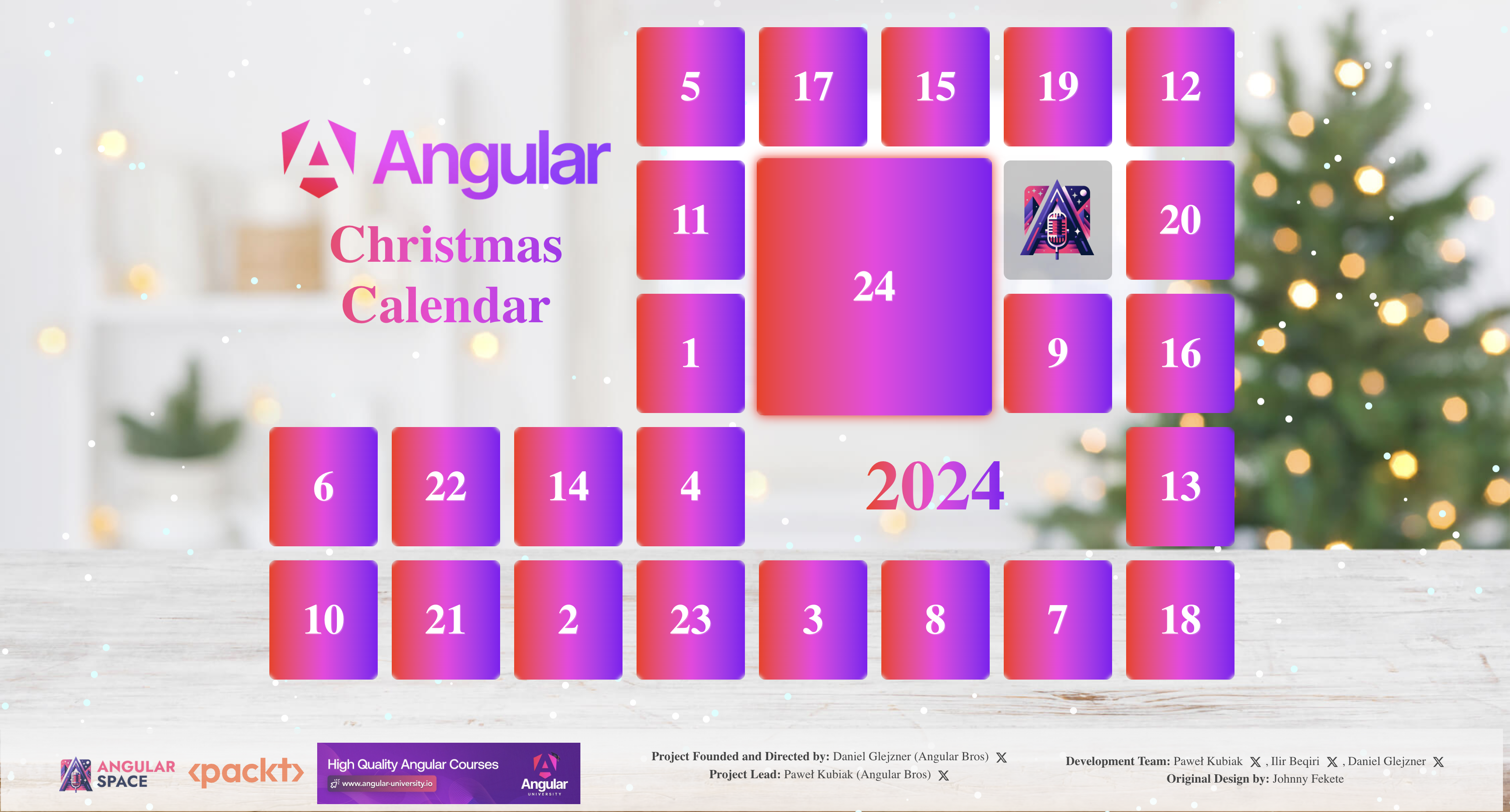 Angular Christmas Calendar